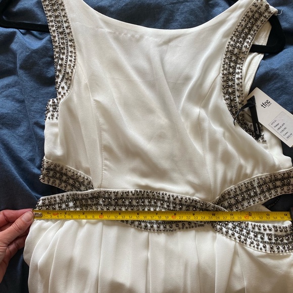 Off white stud embellished dress - Picture 4 of 6